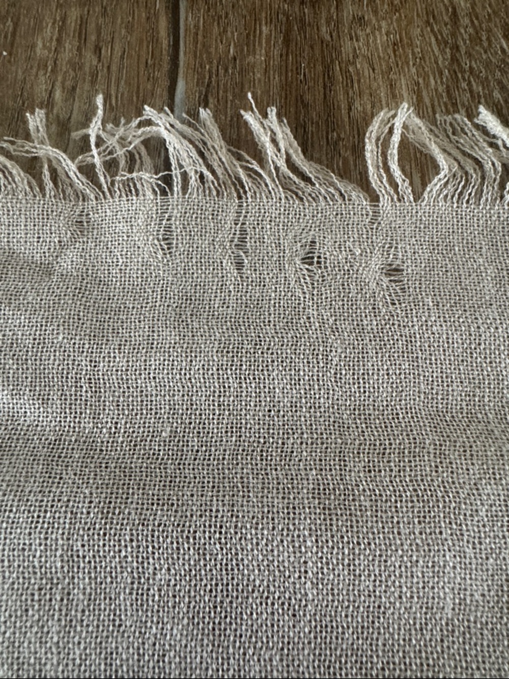 Nordstrom Cashmere and Silk Scarf Gray/Tan - Picture 7 of 8